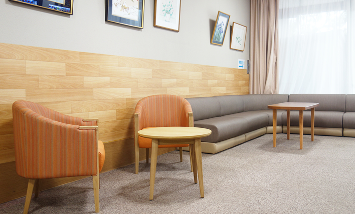 談話スペースの写真